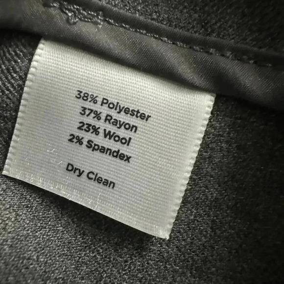 NEW Talbots Women’s 12P Wool Blend Dark Gray Heritage Wide Leg Pants Trousers - Picture 12 of 13